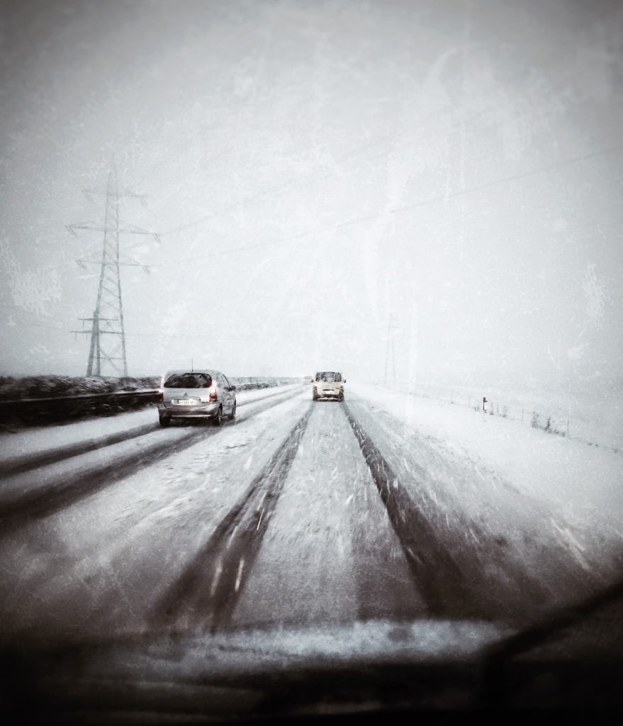 #highway #snow #road #lausanne #geneva #winter #job #landscapes #white #landscapephotography #cancel #badweather #love